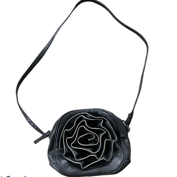 Black Rose Shoulder Bag - Picture 1 of 4